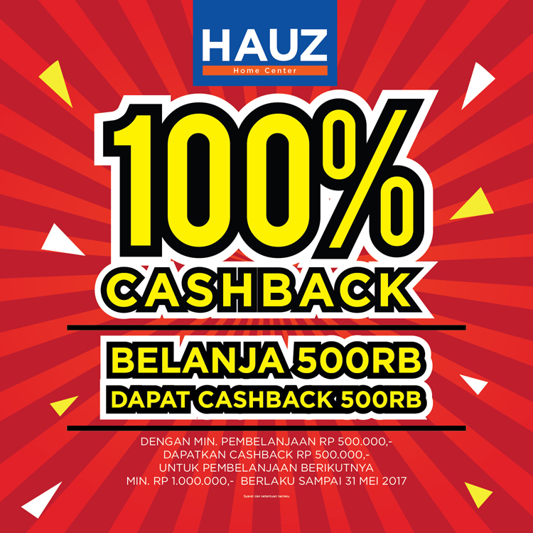 750 x HAUZ Promo Cashback 